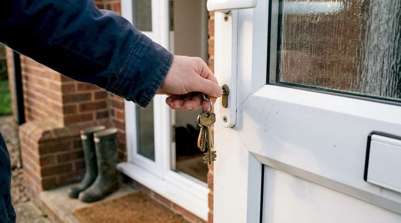 UPVC door lock guide