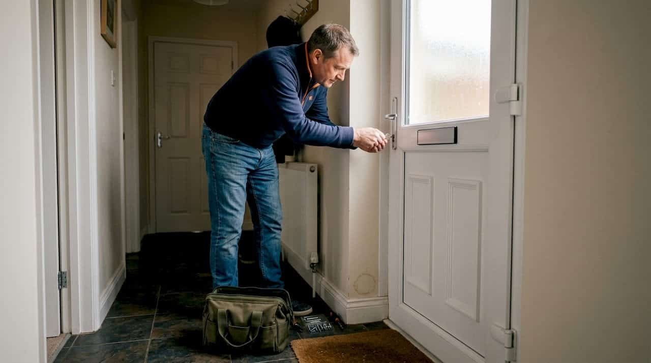 secure your UPVC door lock