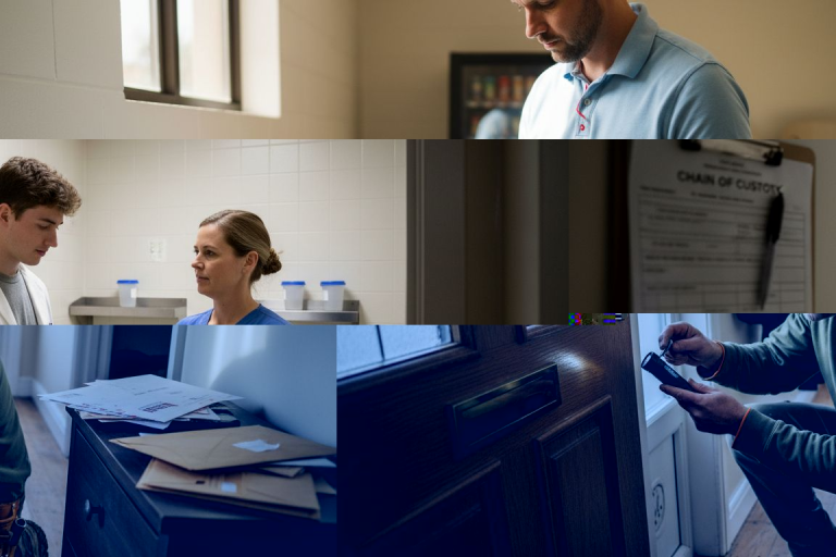Homeowner inspecting door lock for standards